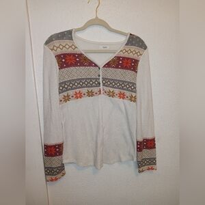 Women's Maurices Long Sleeve Blouse M
